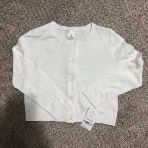 Carters White Cadigan Sweater 4t